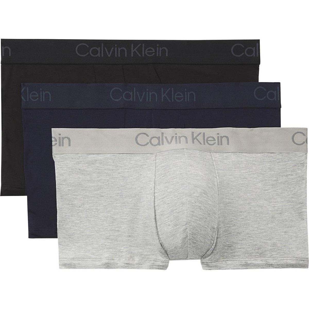 CALVIN KLEIN LV00NB4192 - 3 Boxer Uomo Ultra Soft Modal-Nero-Blu-Grigio