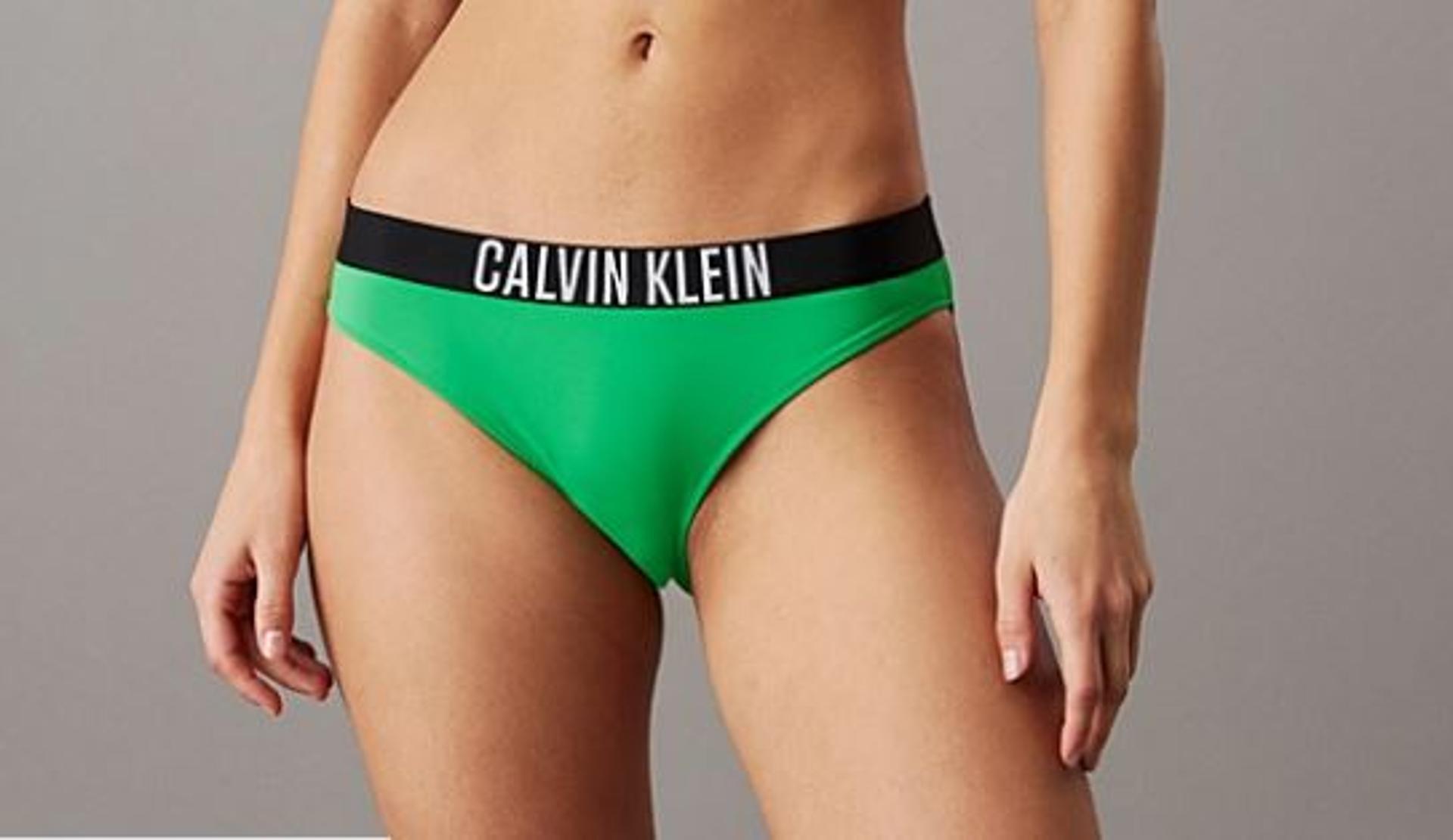 Calvin Klein Slip Bikini Donna Sportivo-Verde