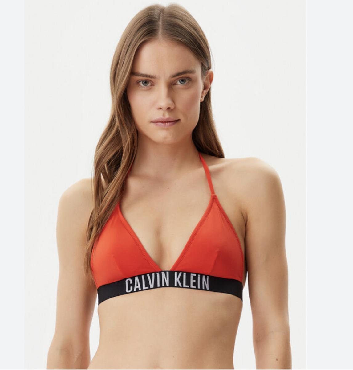 Calvin Klein Bikini Mare Donna Pezzo sopra Art KW0KW02745-Rosso