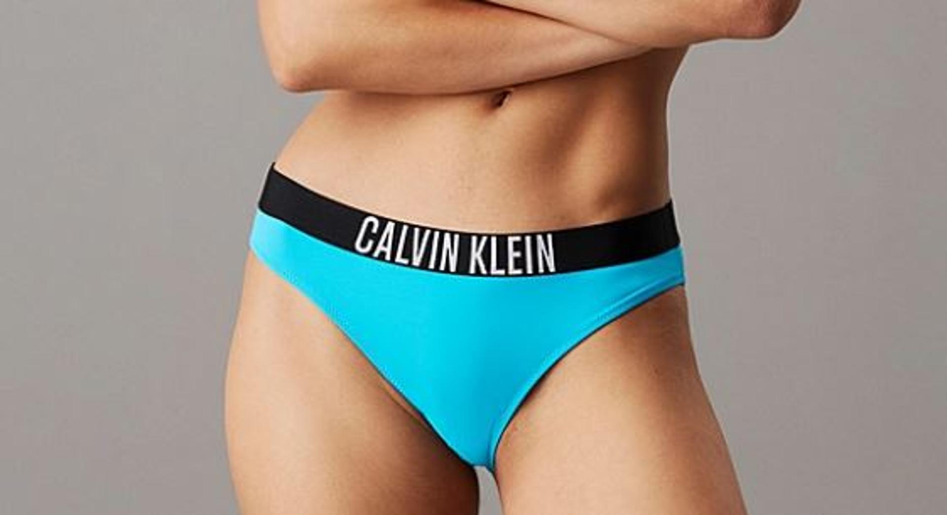 Calvin Klein Slip Bikini Donna Sportivo-CELESTE
