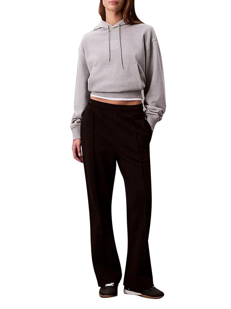 Calvin Klein Donna Pantaloni da Jogging Archive Logo French Terry Straight Leg-Nero