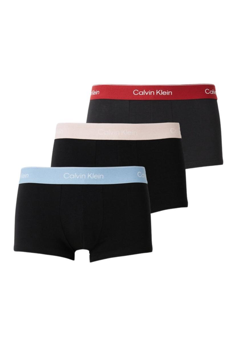 CALVIN KLEIN 3 Boxer uomo in cotone elasticizzato elastico parlante ART. LV00NB4389-ASS1