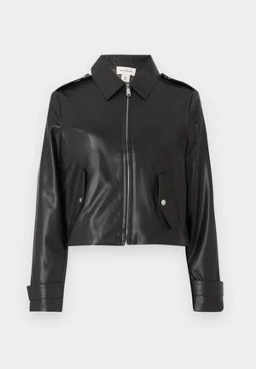 Calvin Klein Jeans - MOTO JACKET - Giacca in similpelle - black