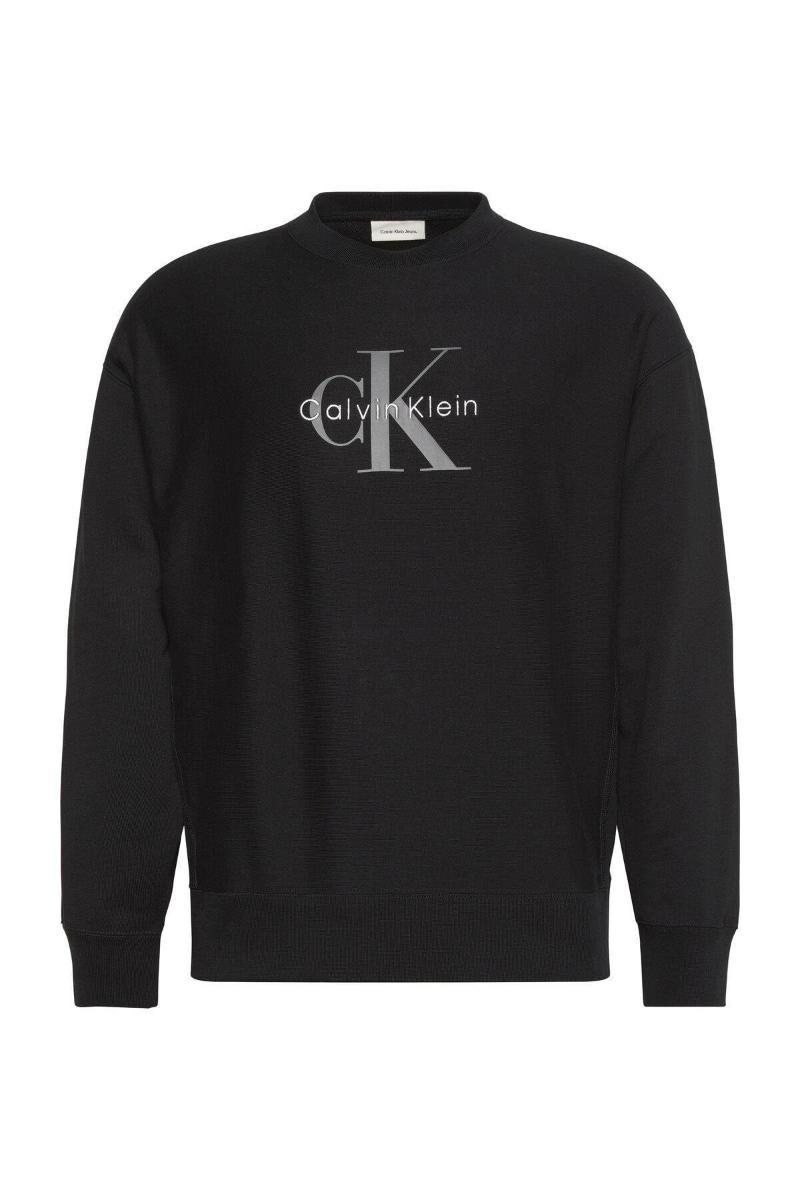 Calvin Klein LS PREMIUM TERRY MONOLOGO CN SWT Felpa da uomo-Multicolore
