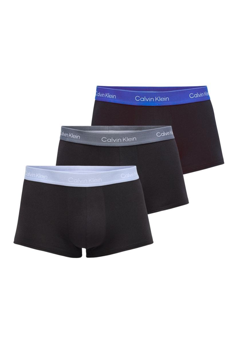 CALVIN KLEIN 3 Boxer uomo in cotone elasticizzato elastico parlante ART. LV00NB4389-ASS3