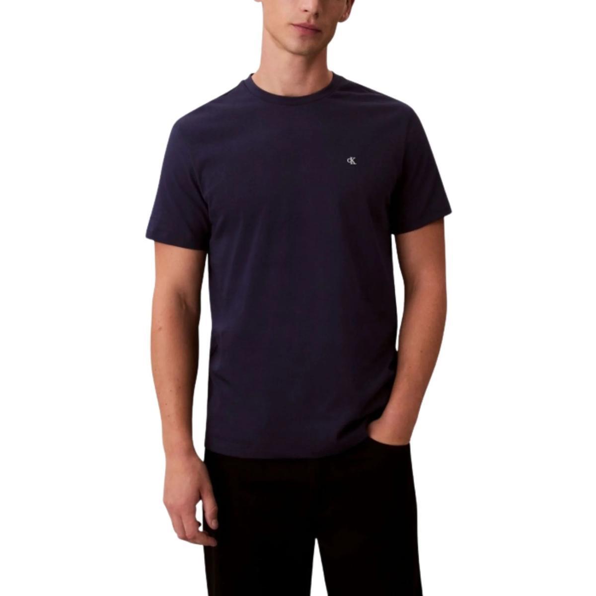 Calvin Klein Uomo T-Shirt Maniche Corte Classic Monogram Tee con Scollo Rotondo