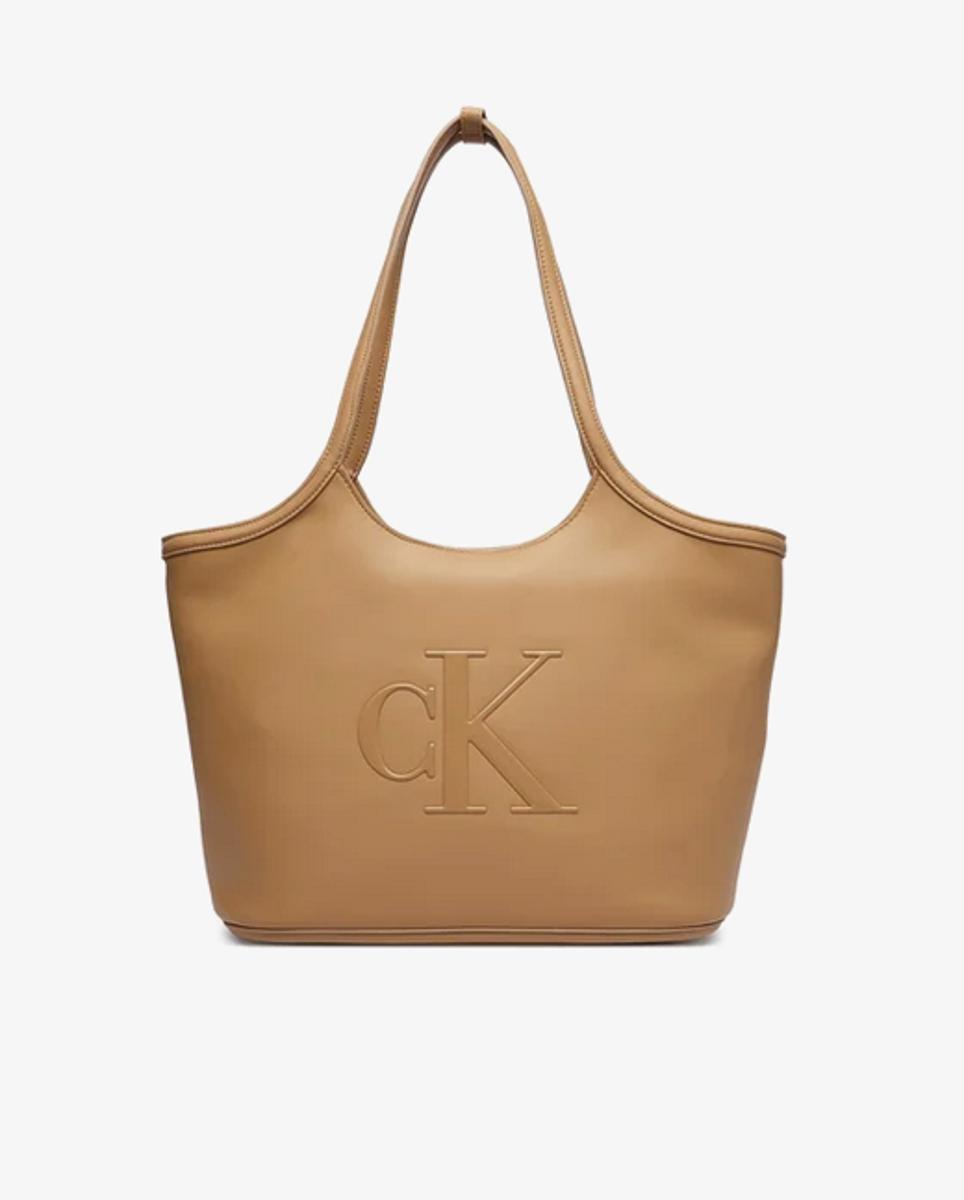 Calvin Klein - Bold Ck Shopper Lv04f3562g, Tote Donna-Marrone