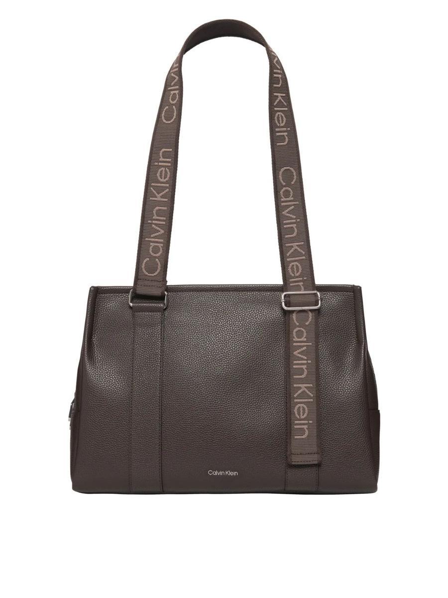 Calvin Klein - Webbing Adj Strap Tote Lv04f3644g, Tote Donna