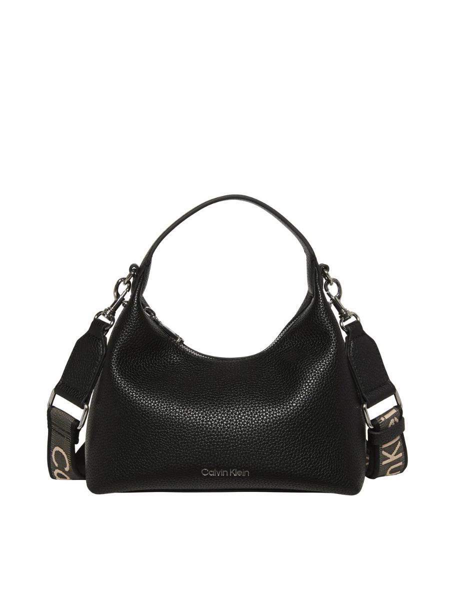 Calvin Klein Webbing Strap Small Bag BAP - FUDGE One Size-Nero