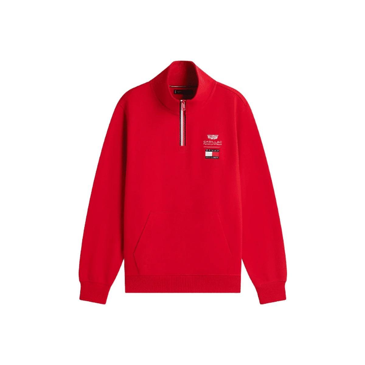 Tommy Hilfiger TH X Cf1 Logo Half Zip Mn0mn00095 Felpe Unisex - Adulto (Pacco da 1)
