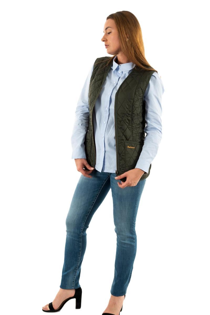 GILET DONNA "BETTY" A V - VERDE