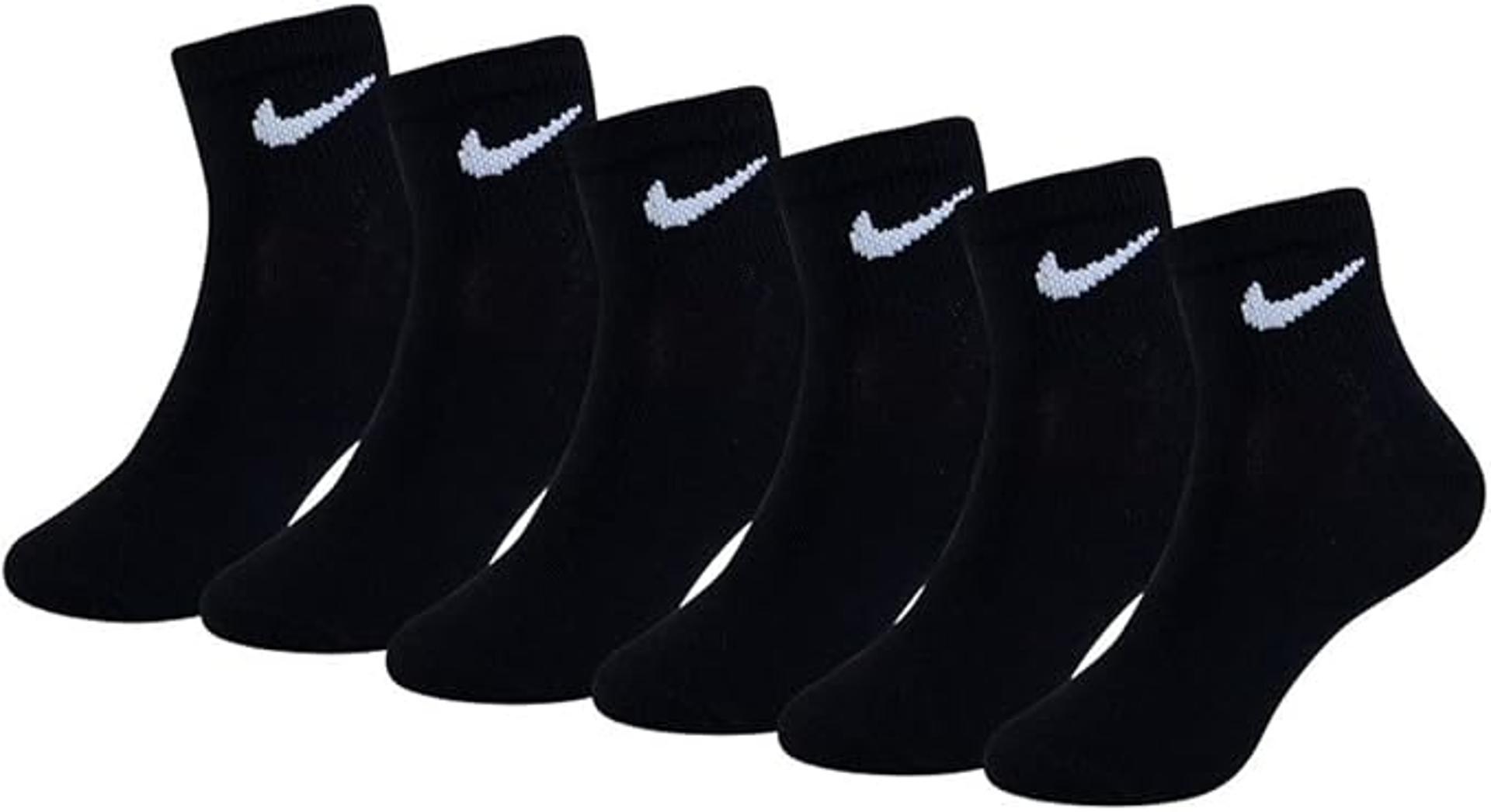 NIKE 6 PACK QUARTER WHITE