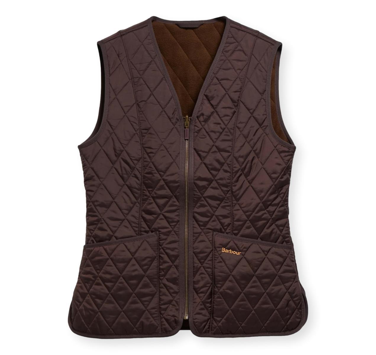 Barbour Gilet senza maniche in pile betty liner br71 marrone