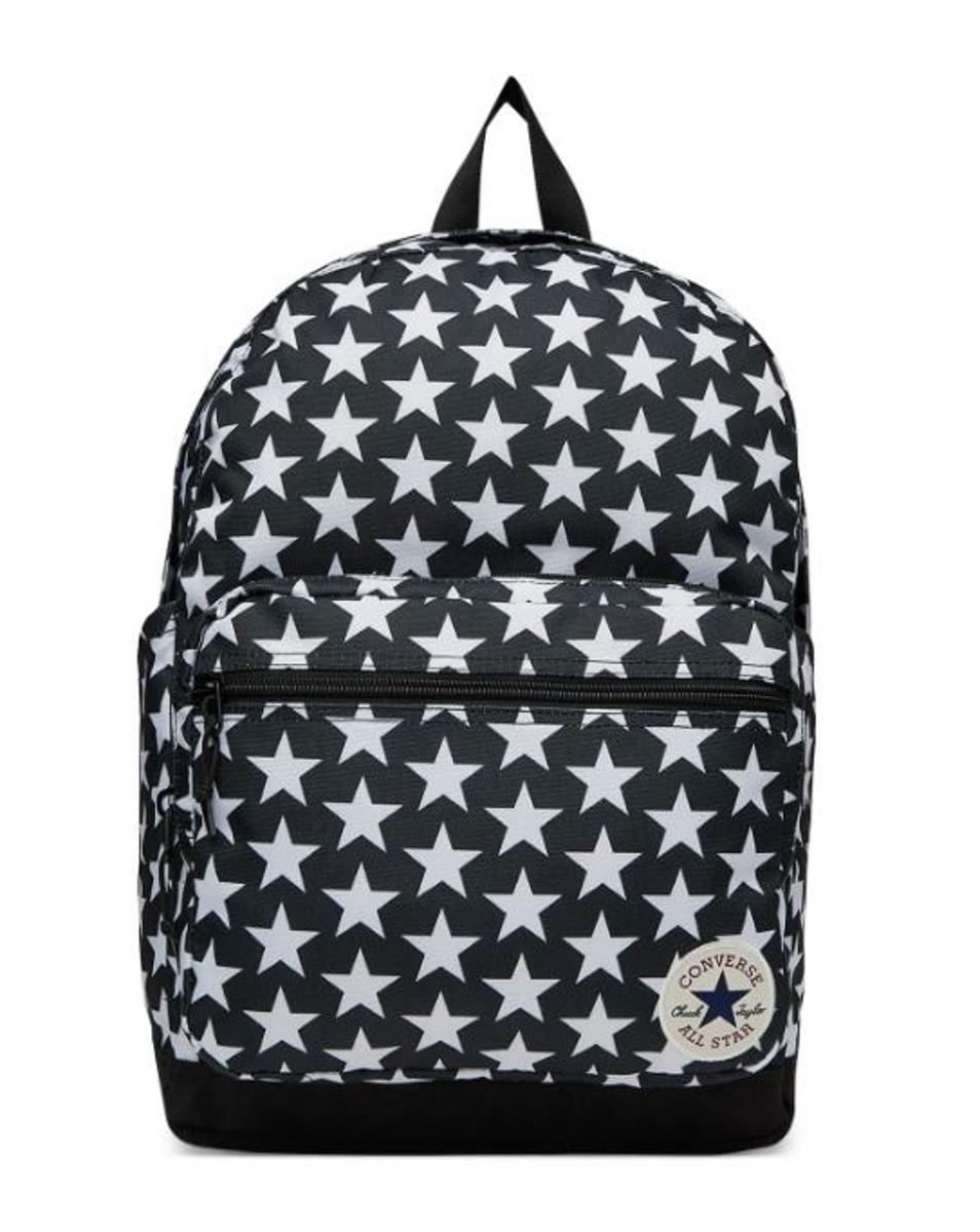 Converse PATTERNED GO 2 BACKPACK A49 BLACK AND WHITE STARS One Size