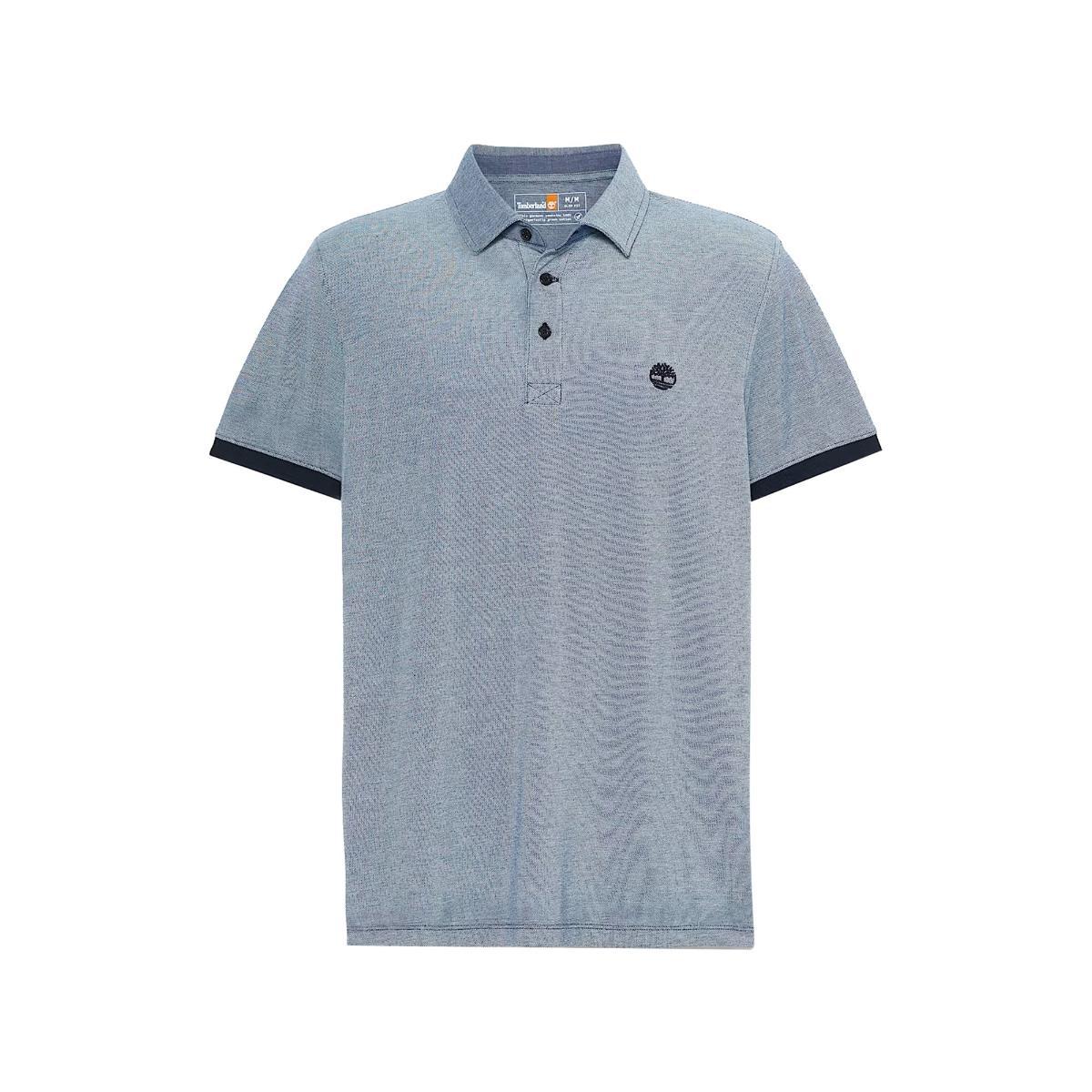 Timberland Polo Oxford da Uomo Baboosic Brook Blu Codice TB0A6BWG433