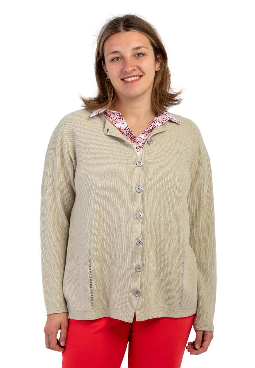 Amarynth Giacca Donna Maglia Corenana Cotone LE MORBIDE 02004