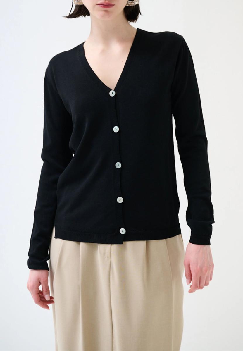 Kikisix Cardigan Donna Scollo V Viscosa Estiva KXCR2504