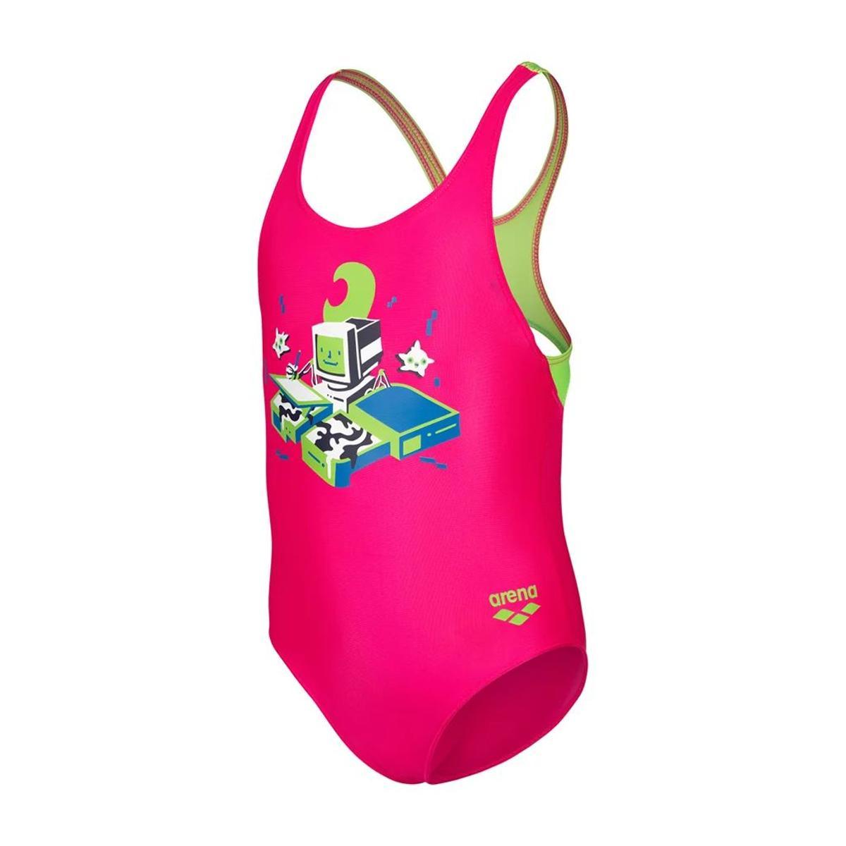 Arena Kids Girl's Arena Game Swimsuit Swim PRO Back Intero Bimba 0-24 (Pacco da 1)