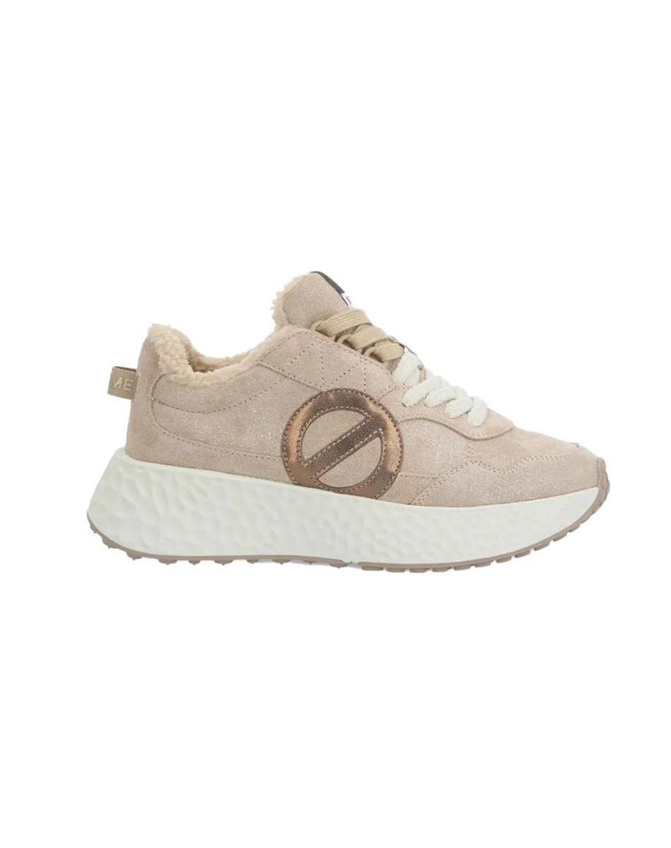 SNEAKERS "CARTER JOGGER W KRISTAL PELLICCIA " - BEIGE/BLANC CASSE