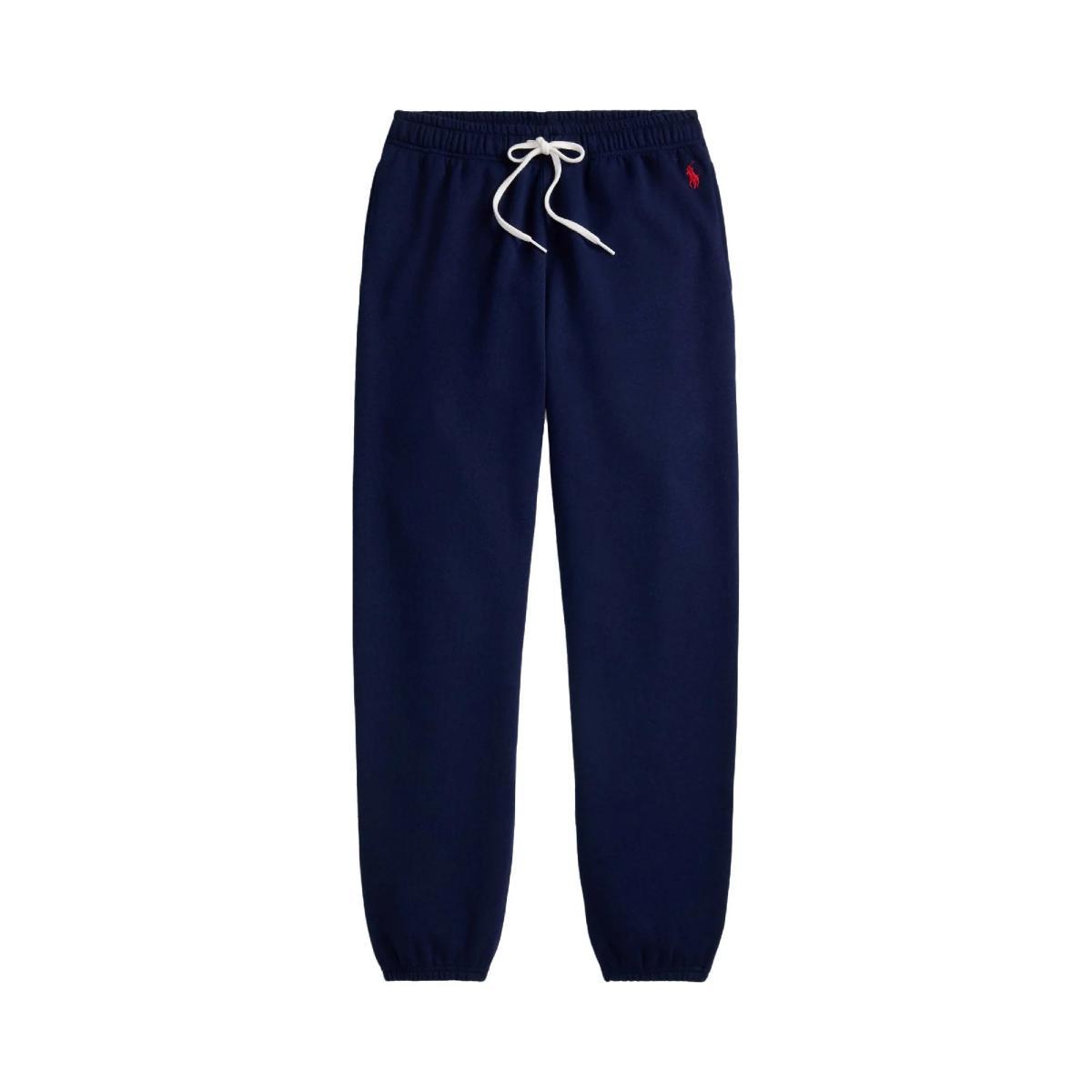 POLO RALPH LAUREN Pantaloni Jogging in Blu Navy Con Logo Ricamato