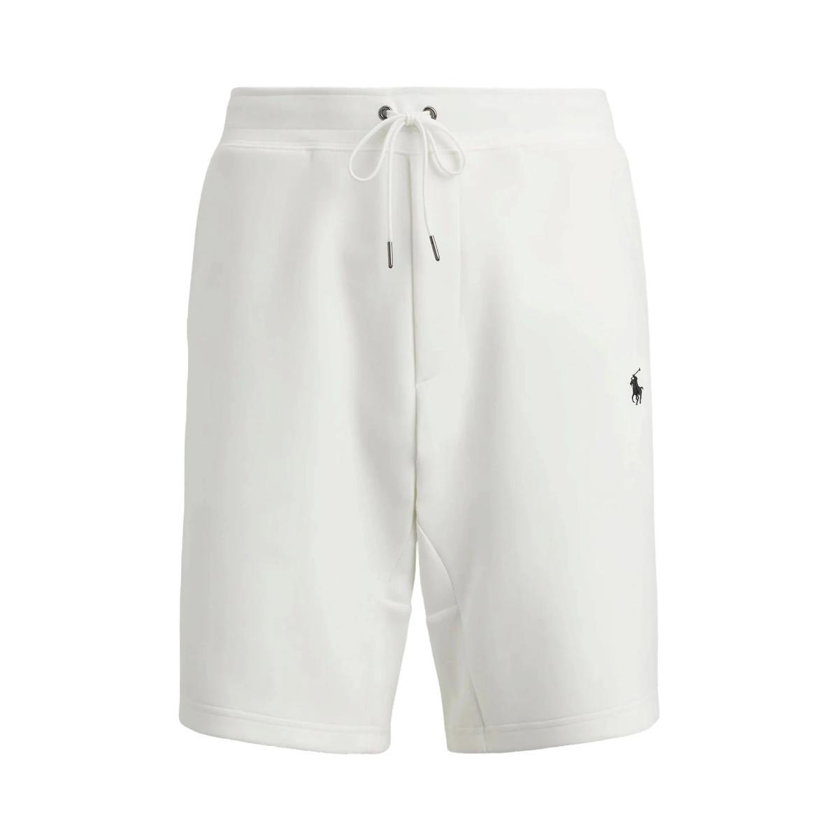 POLO RALPH LAUREN Bermuda in Misto Cotone in Bianco con Logo