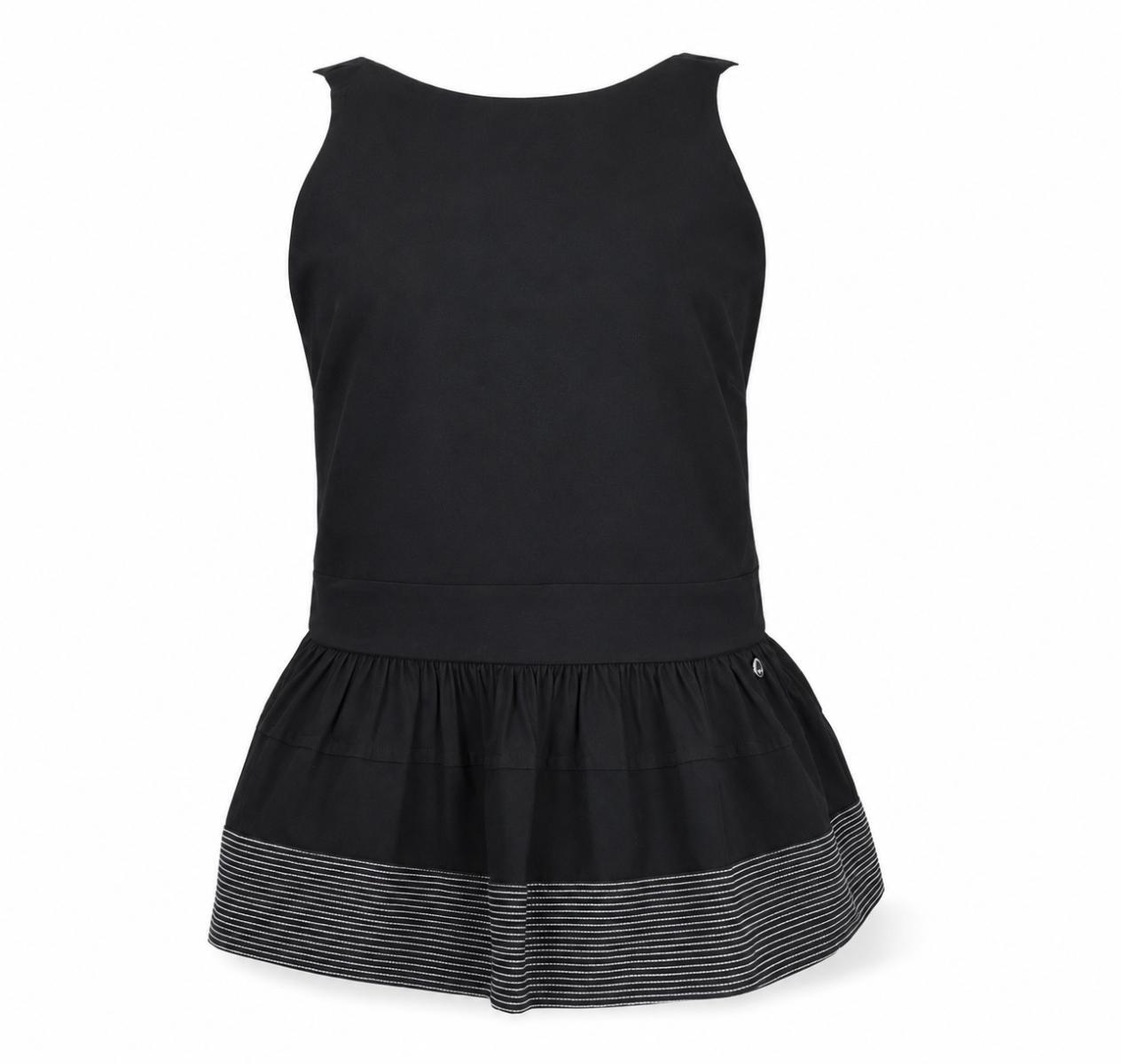 BOSS Top Donna In Cotone Con Balze C Idil 50559086 Colore Nero