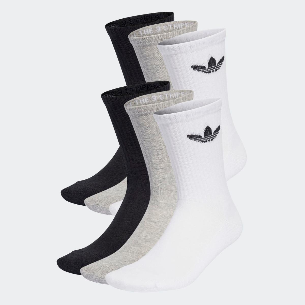 adidas Tre Crw Sck 6pp Calzini Unisex - Adulto (Pacco da 1)