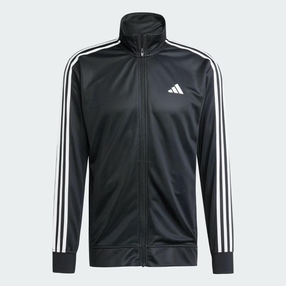 Adidas Uomo Train Essentials 3-Stripes Training Hooded Track Top