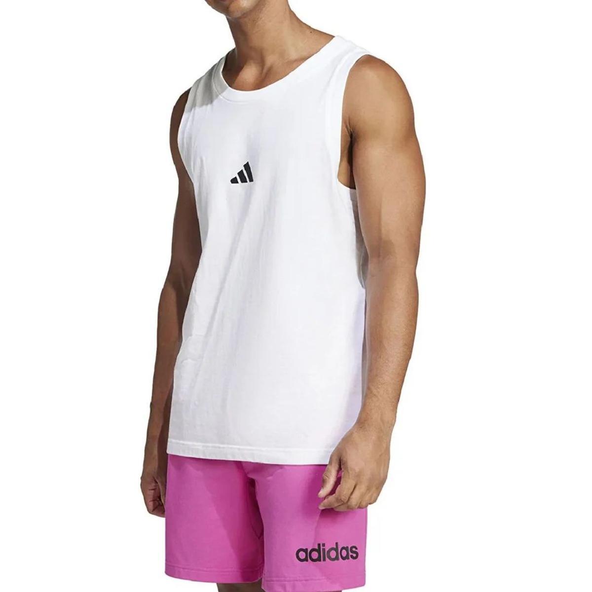 Adidas Uomo Essentials Small Logo Single Jersey Tank Top