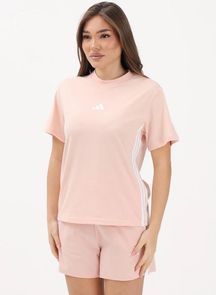 adidas Women Essentials Maglietta in Cotone a 3 Strisce