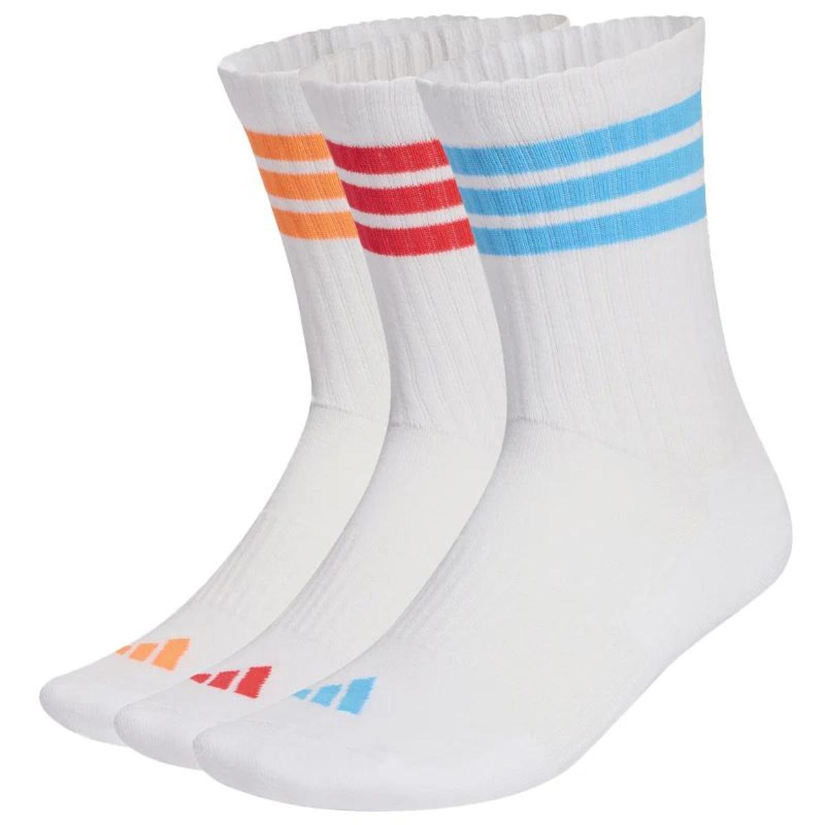 adidas Unisex Calze 3-Stripes imbottite a metà polpaccio confezione da 3 paia