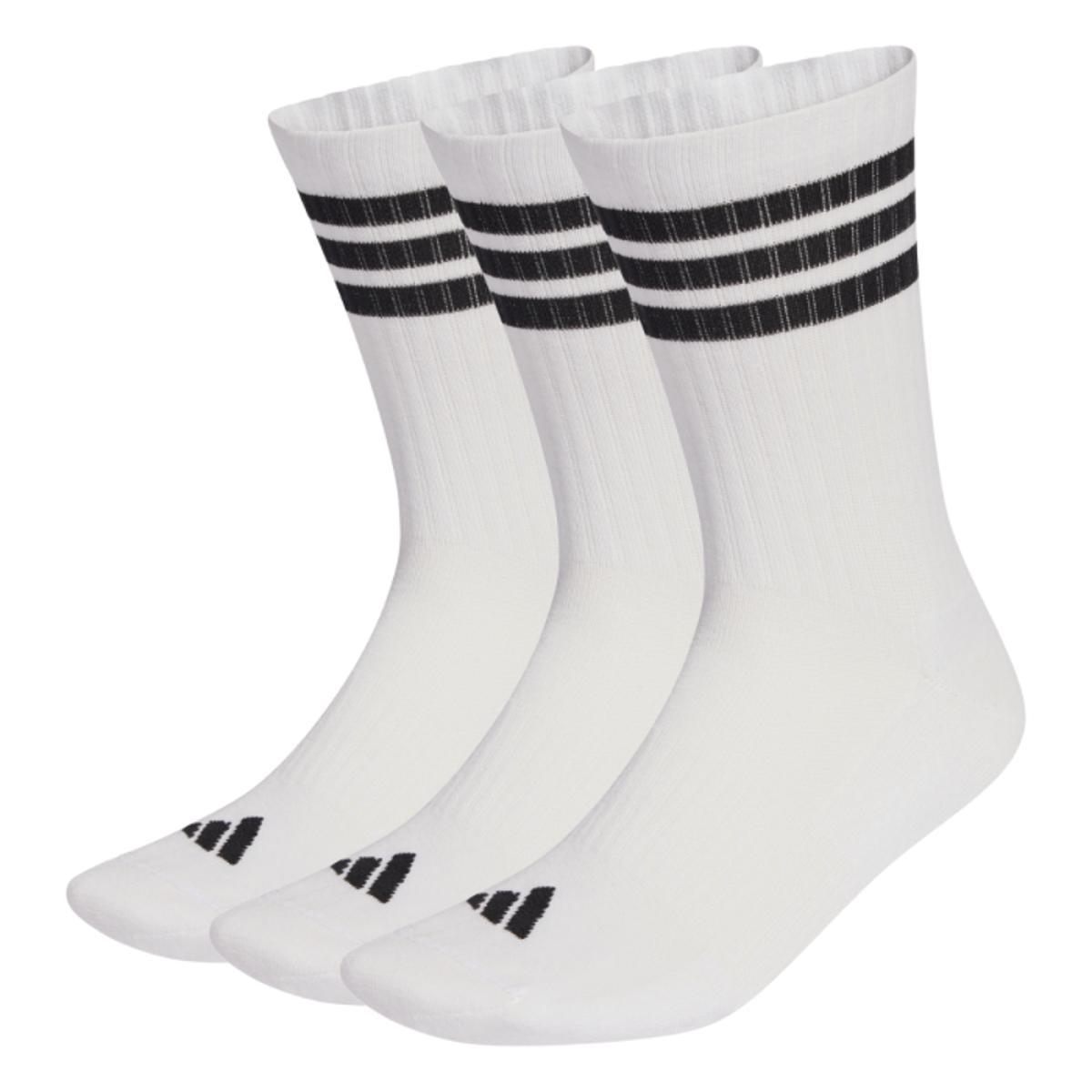 adidas Unisex Calze 3-Stripes imbottite a metà polpaccio confezione da 3 paia