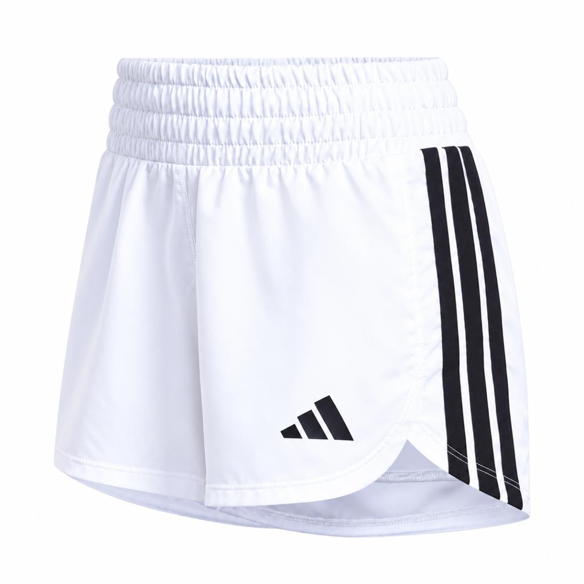 adidas - Pacer Workout Woven High Rise Shorts, Pantaloncini Donna