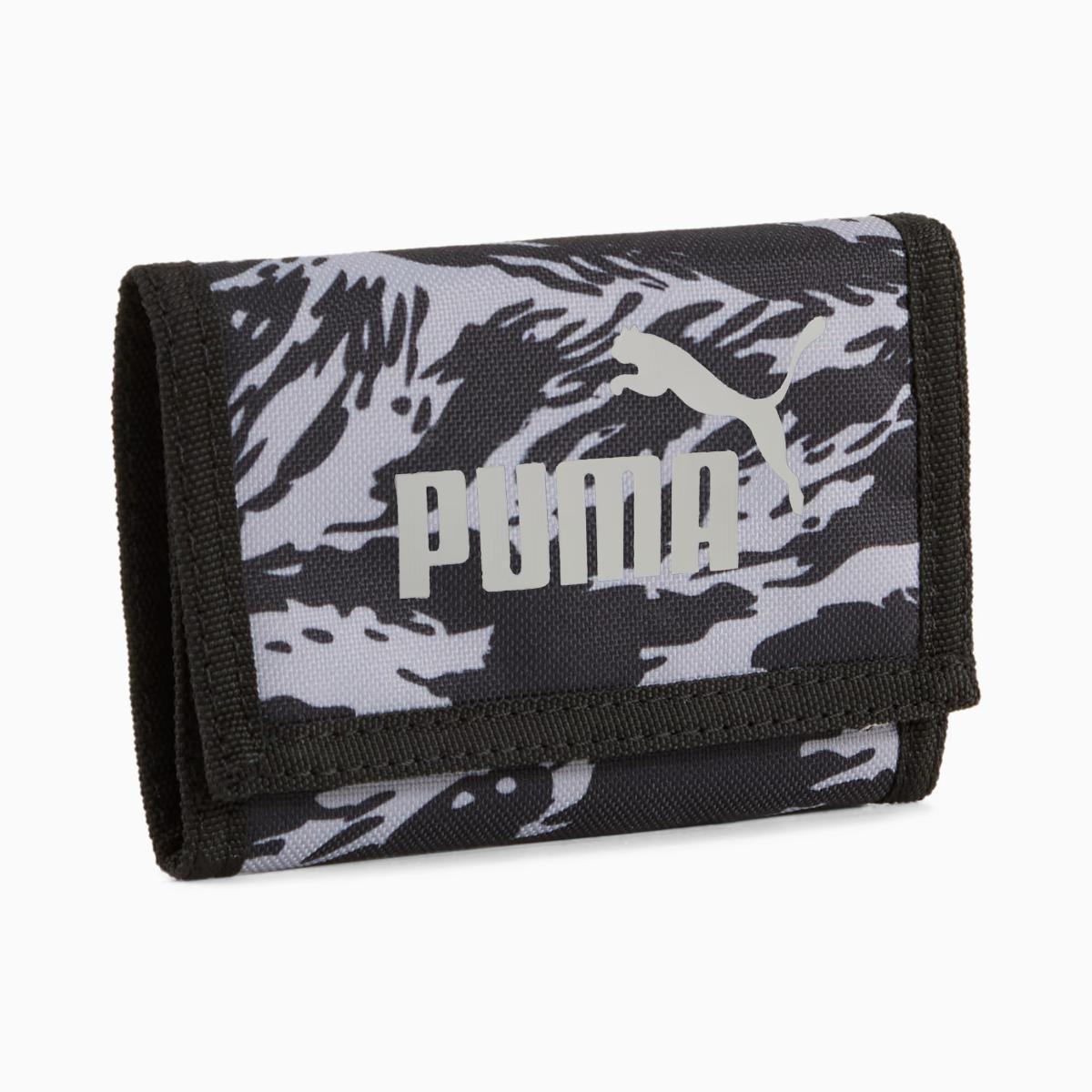 Puma Phase AOP 054758 - Portafoglio con logo n. 1, nero/oro