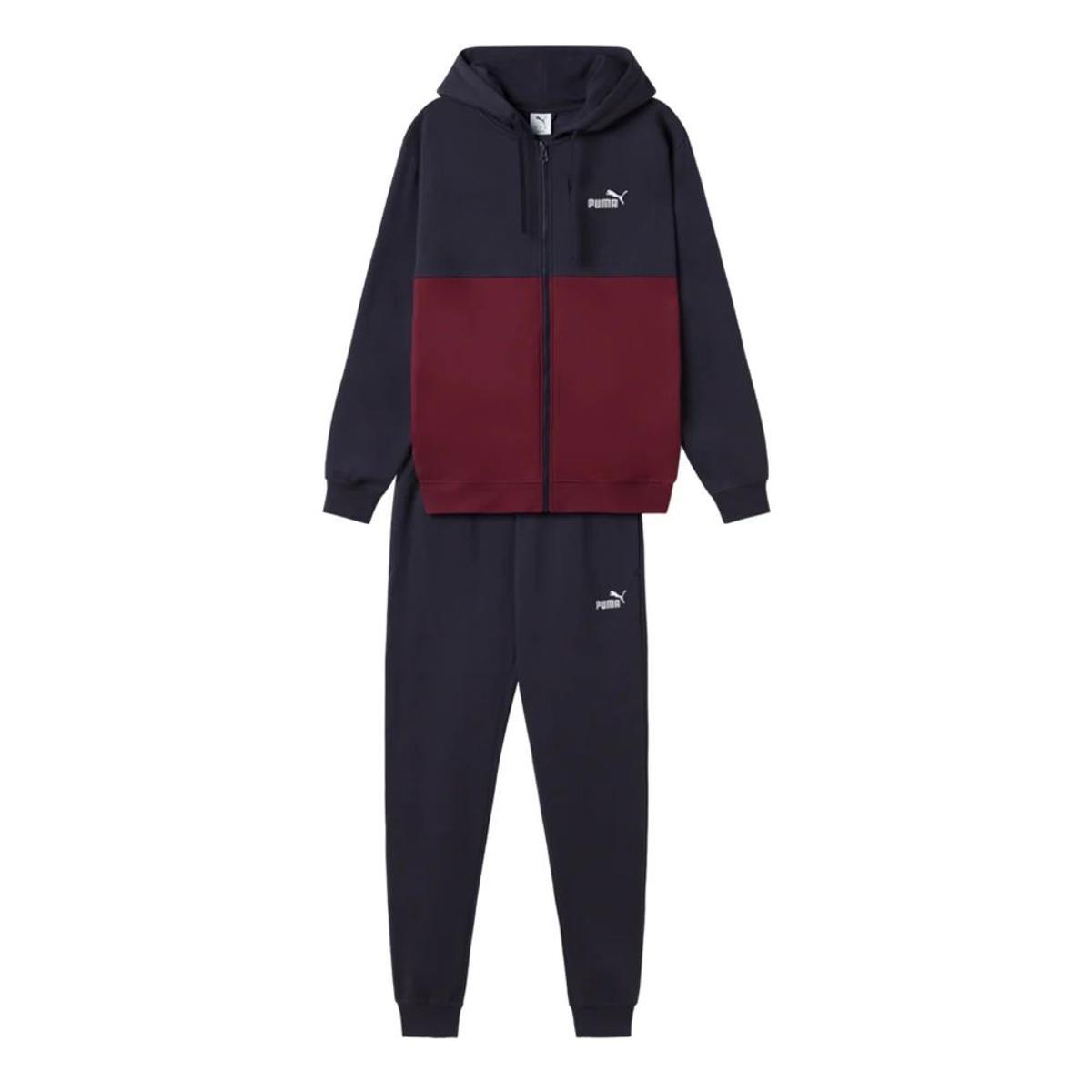 PUMA Tuta da Uomo con Cappuccio e Zip Blu Codice 692158-16