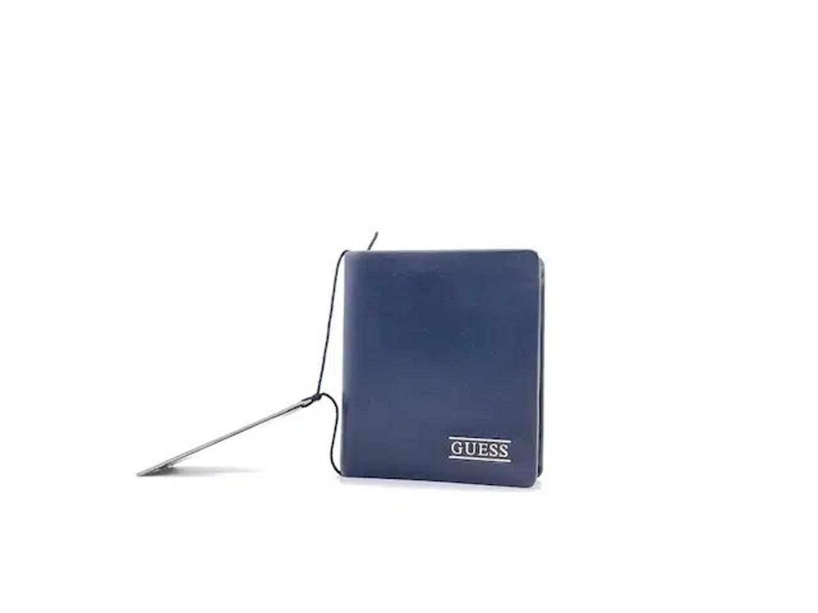 GUESS Portafoglio Con Portamonete Da Uomo Marchio, Modello New Boston Sm Billfold W/C Pkt SM2513LEA22, Realizzato In Pelle.