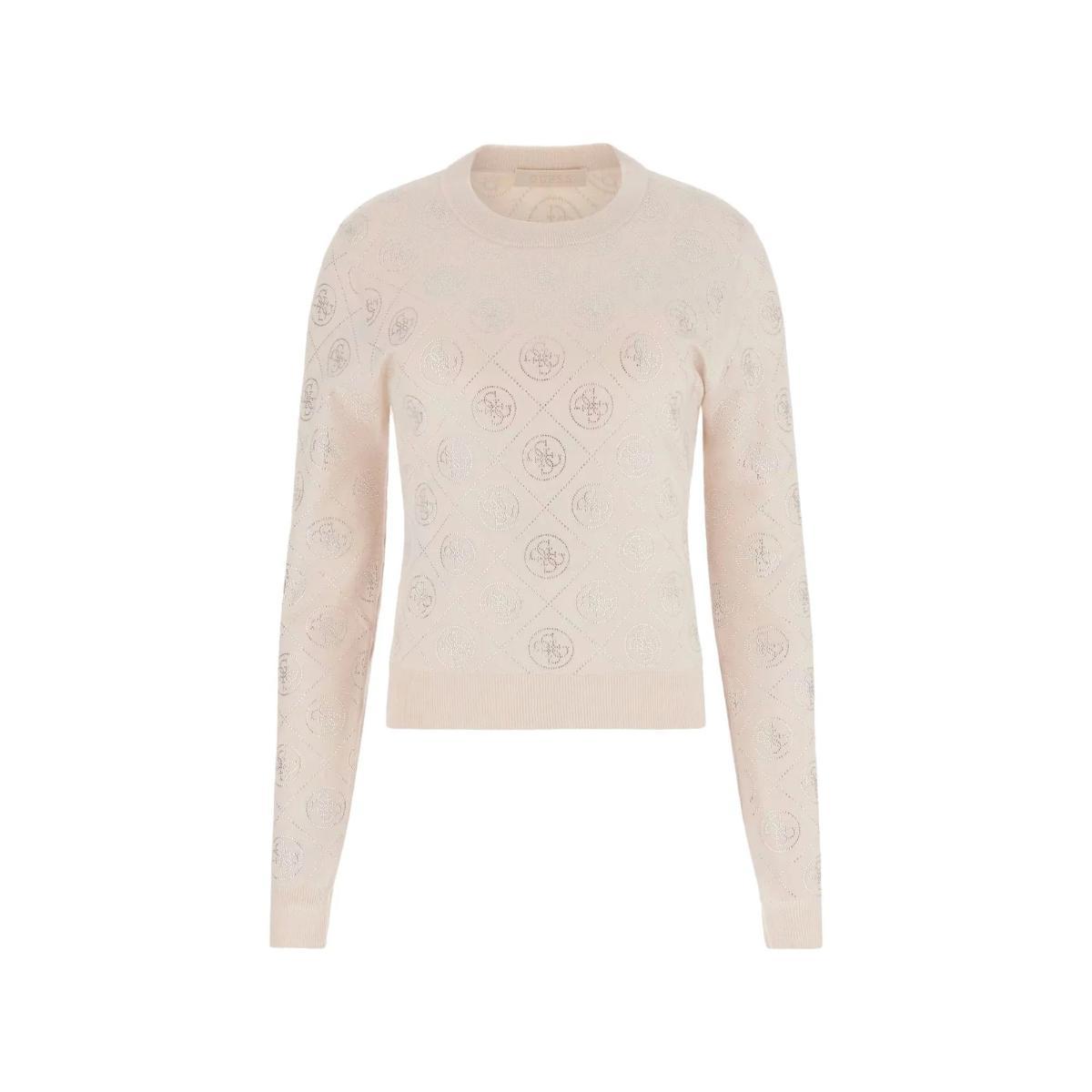 GUESS Maglia Donna Longsleeve con Strass W6RR66Z3JD2