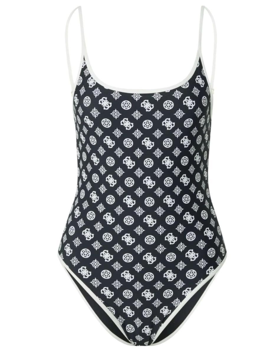 Guess Costume Intero Nero Logato