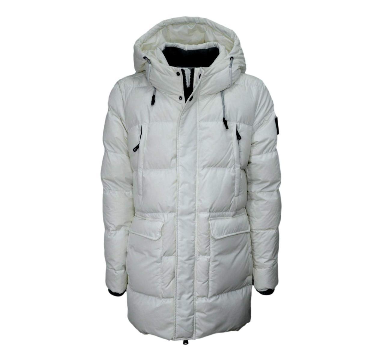 HOX Giaccone Uomo XU3707 Over oat Real Down Colore Bianco