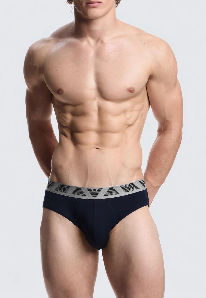 Emporio Armani Man EM000258 AF18886 Set 3 Slip Tripack Stretch Cotton