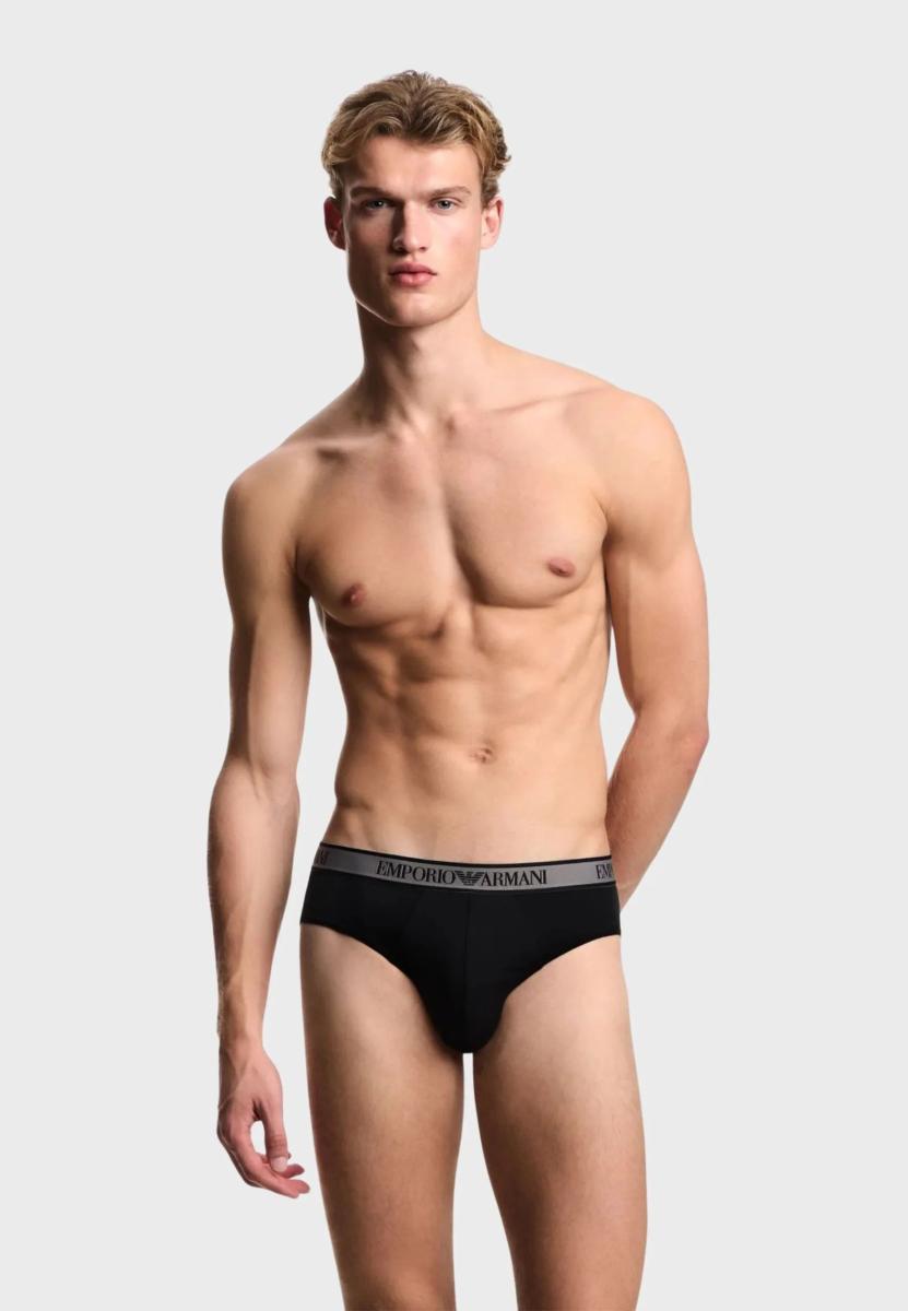 Emporio Armani 3-Pack Brief Mutande da Uomo Uomo