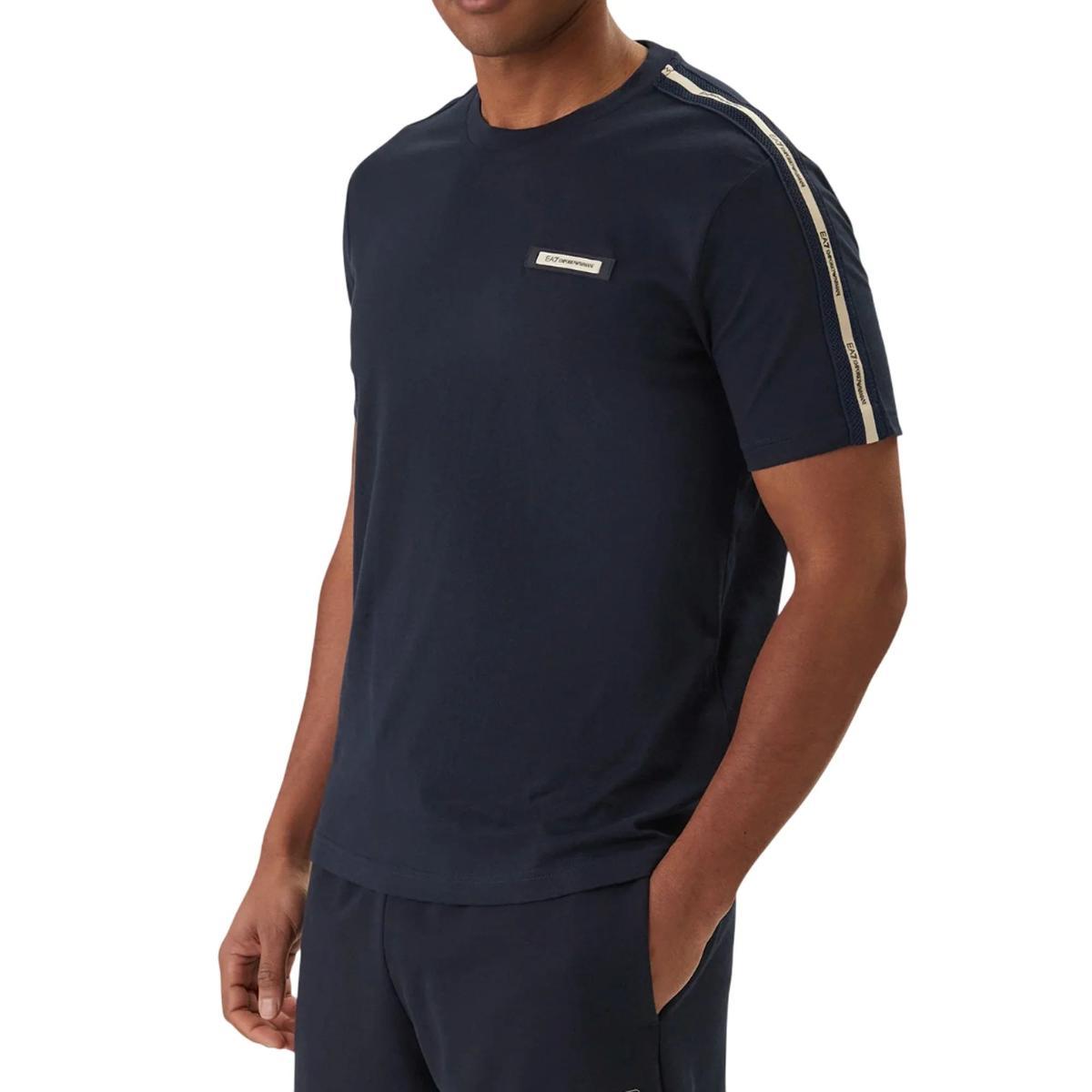 EA7 Emporio Armani T-shirt Uomo girocollo Logo Series in cotone 7M001476AF10375 8033920056347-3XL
