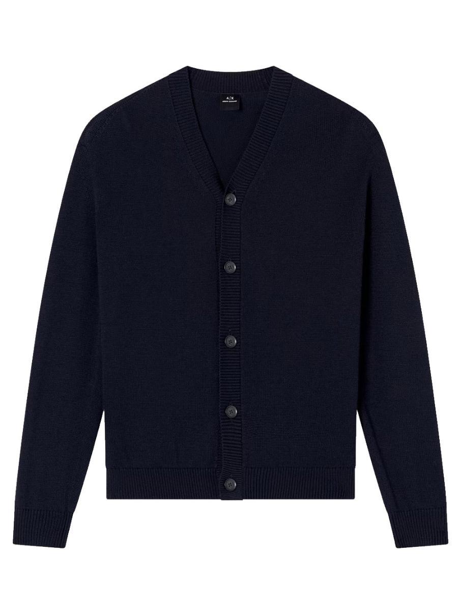 Armani Exchange Wool Maglione Cardigan Uomo