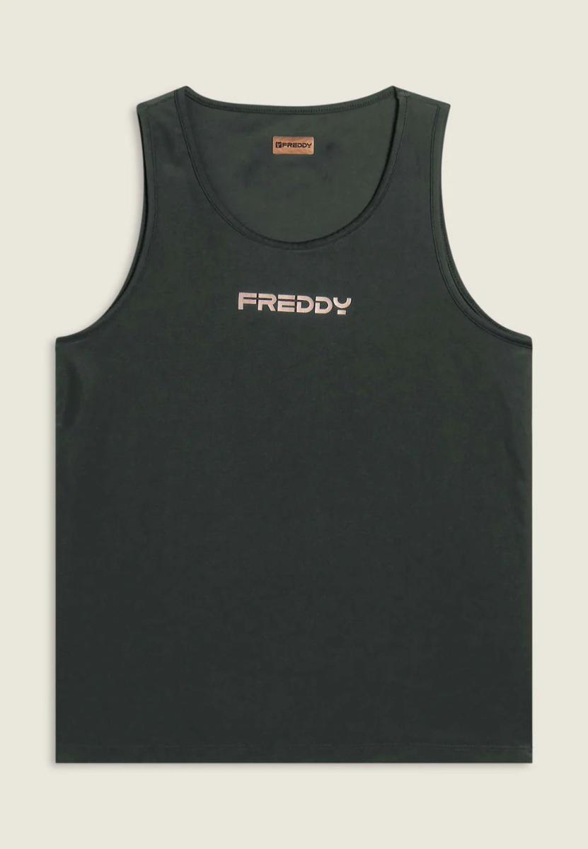 FREDDY Canotta Tecnica Donna Taglio Regular, Girospalla Ampio in Jersey Nylon