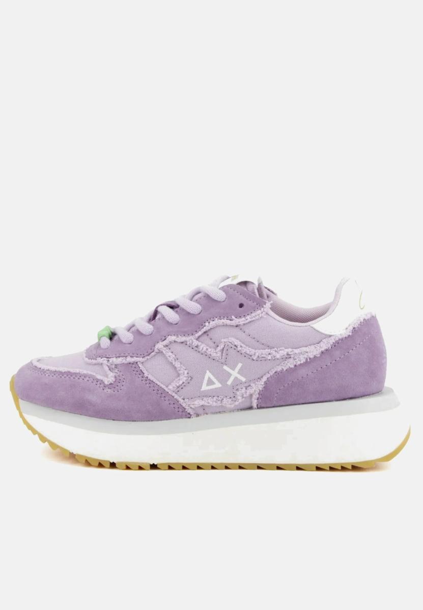 Sun68 Sneakers In Suede E Canvas