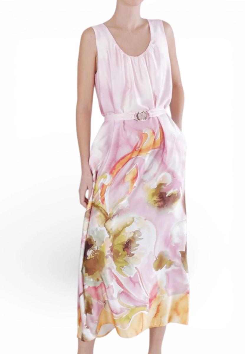 CAFE NOIR Abito Donna Rosa Fiori C7JA0289-PE26-R062