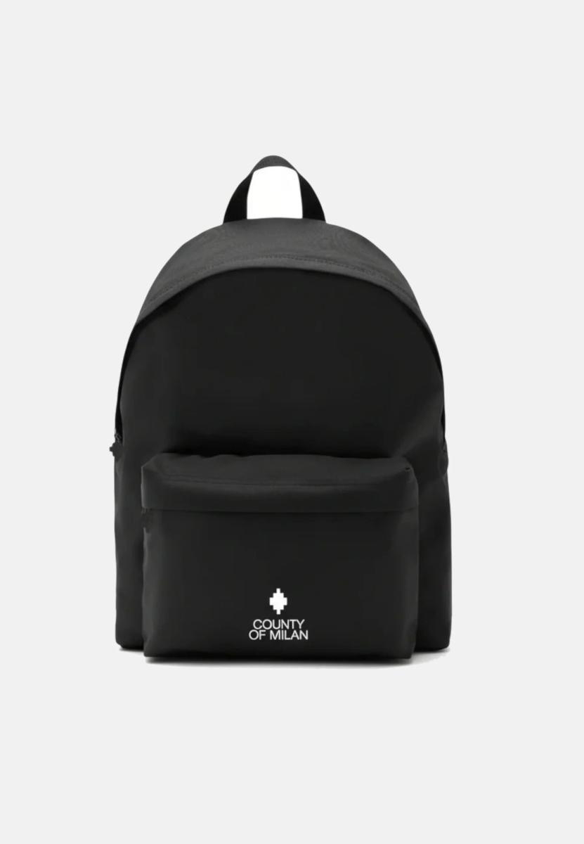 County Of Milan Zaino Nero Con Logo Lettering
