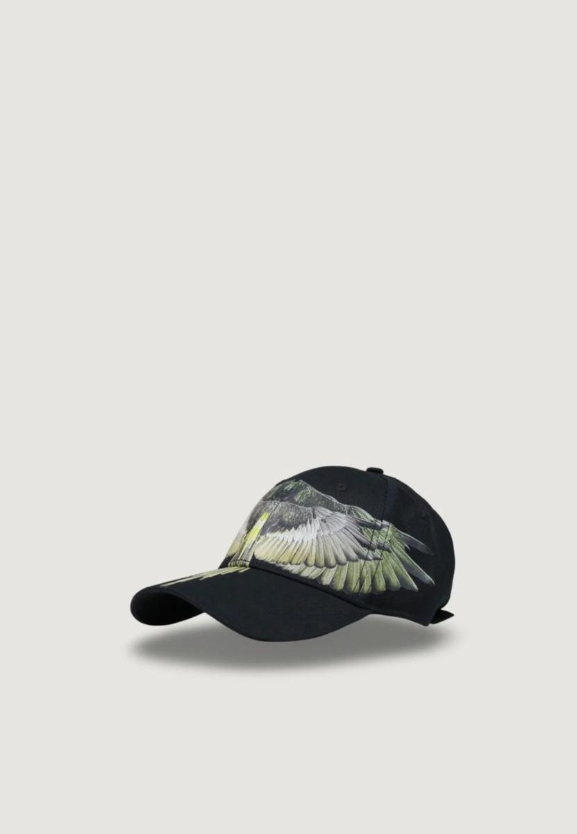 County Of Milan Cappello Nero Con Stampa Ali