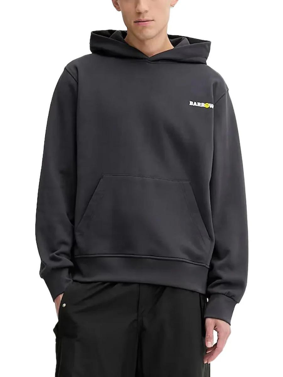 BARROW Felpa con cappuccio e palla da basket sul retro colore nero