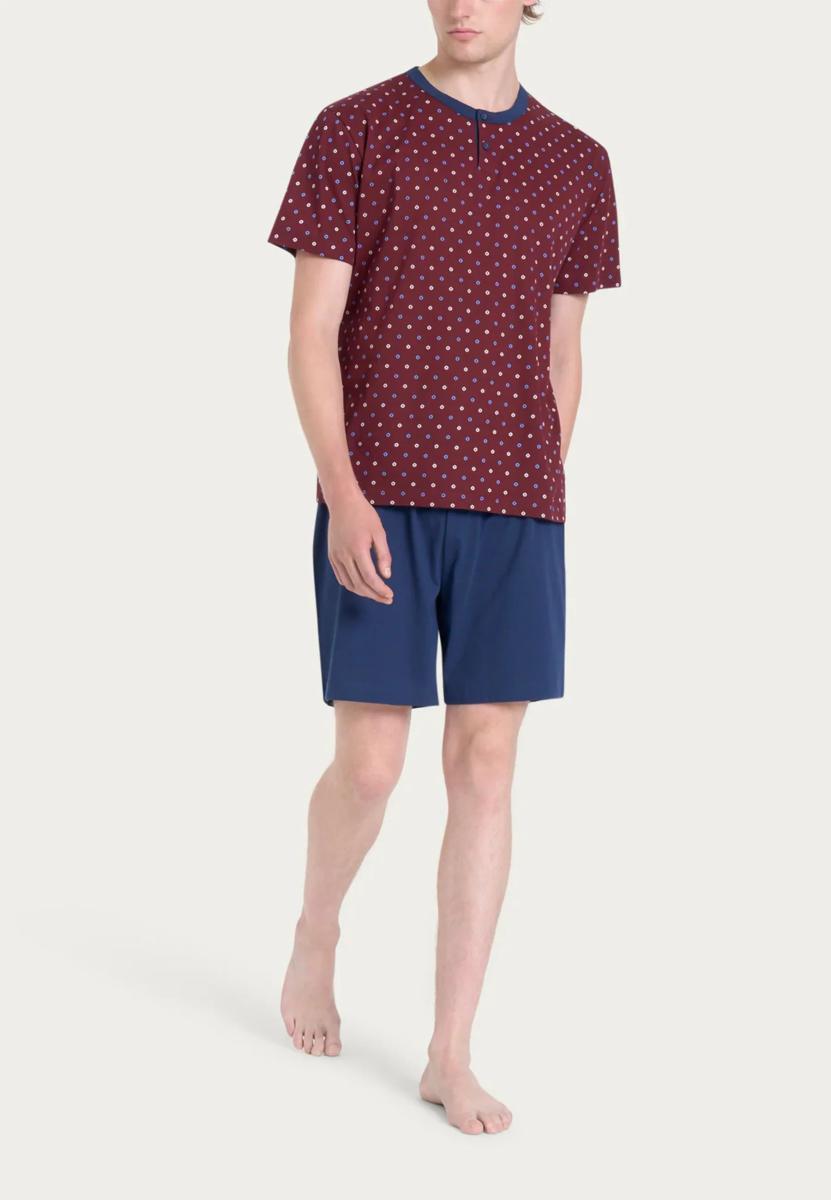 RAGNO Pigiama uomo in puro cotone manica corta pantalone corto art. U887ND